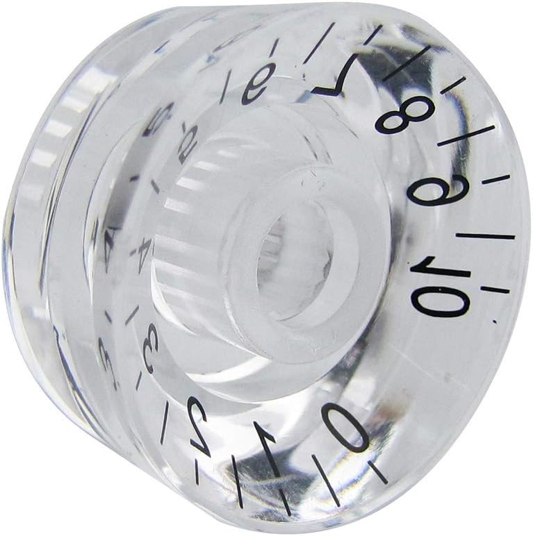 FLEOR 4pcs Transparent Guitar Knobs Top Hat Volume Tone Speed Control Knob for Electric Guitar Parts - Image 2